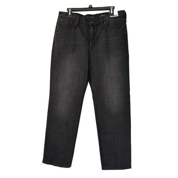 J. Crew Mid Rise 90's Classic Straight Fit Jeans Size 30 Charcoal NWT $148 BT581 - Picture 1 of 8